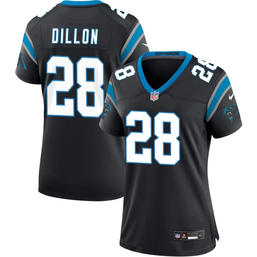 AJ Dillon Women’s Nike Black Carolina Panthers Custom Game Jersey