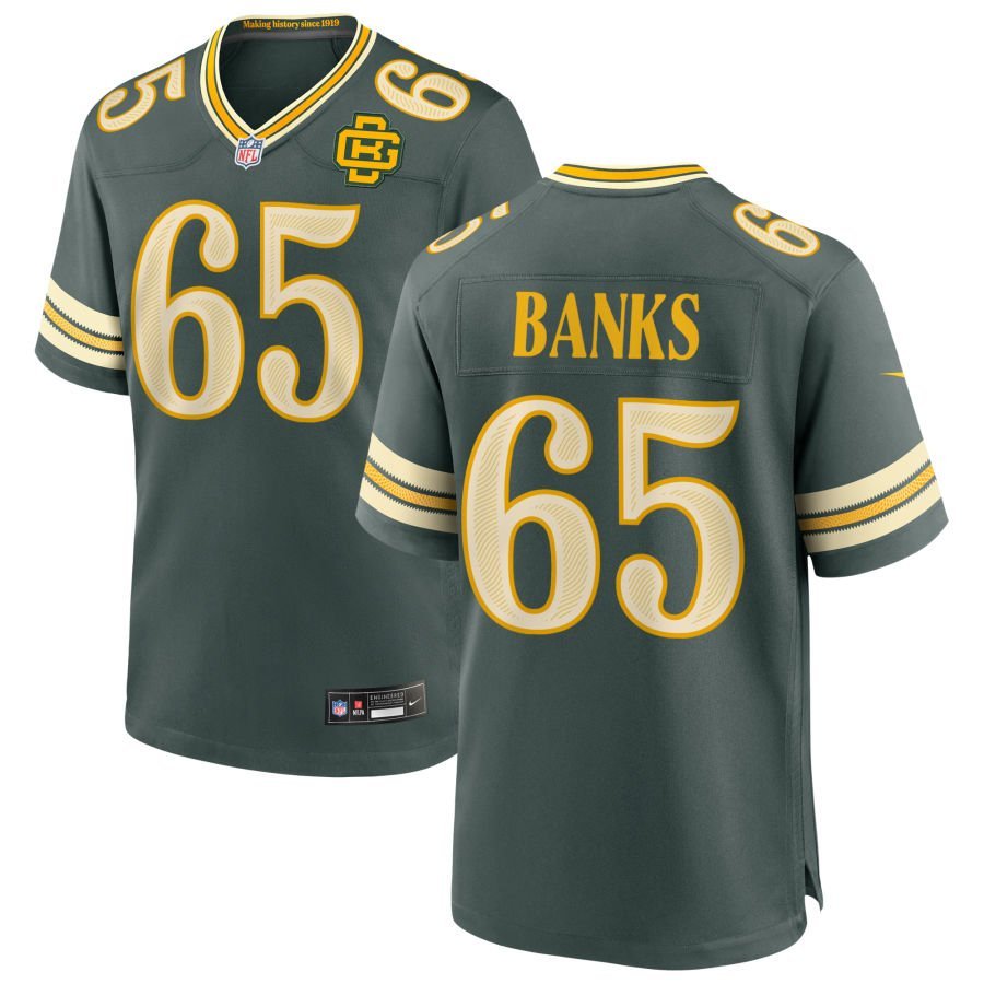 Aaron Banks Men’s Nike Green Green Bay Packers 2026 Rivalries Collection Game Custom Jersey Aaron Banks Men’s Nike Green Green Bay Packers 2026 Rivalries Collection Game Custom Jersey