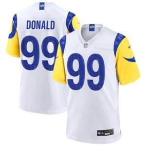 Aaron Donald Men’s Nike White Los Angeles Rams Custom Game Jersey Aaron Donald Men’s Nike White Los Angeles Rams Custom Game Jersey