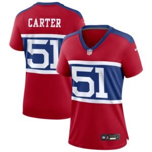 Abdul Carter Women’s Nike Century Red New York Giants Alternate Game Custom Jersey