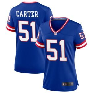 Abdul Carter Women’s Nike Royal New York Giants Classic Custom Game Jersey