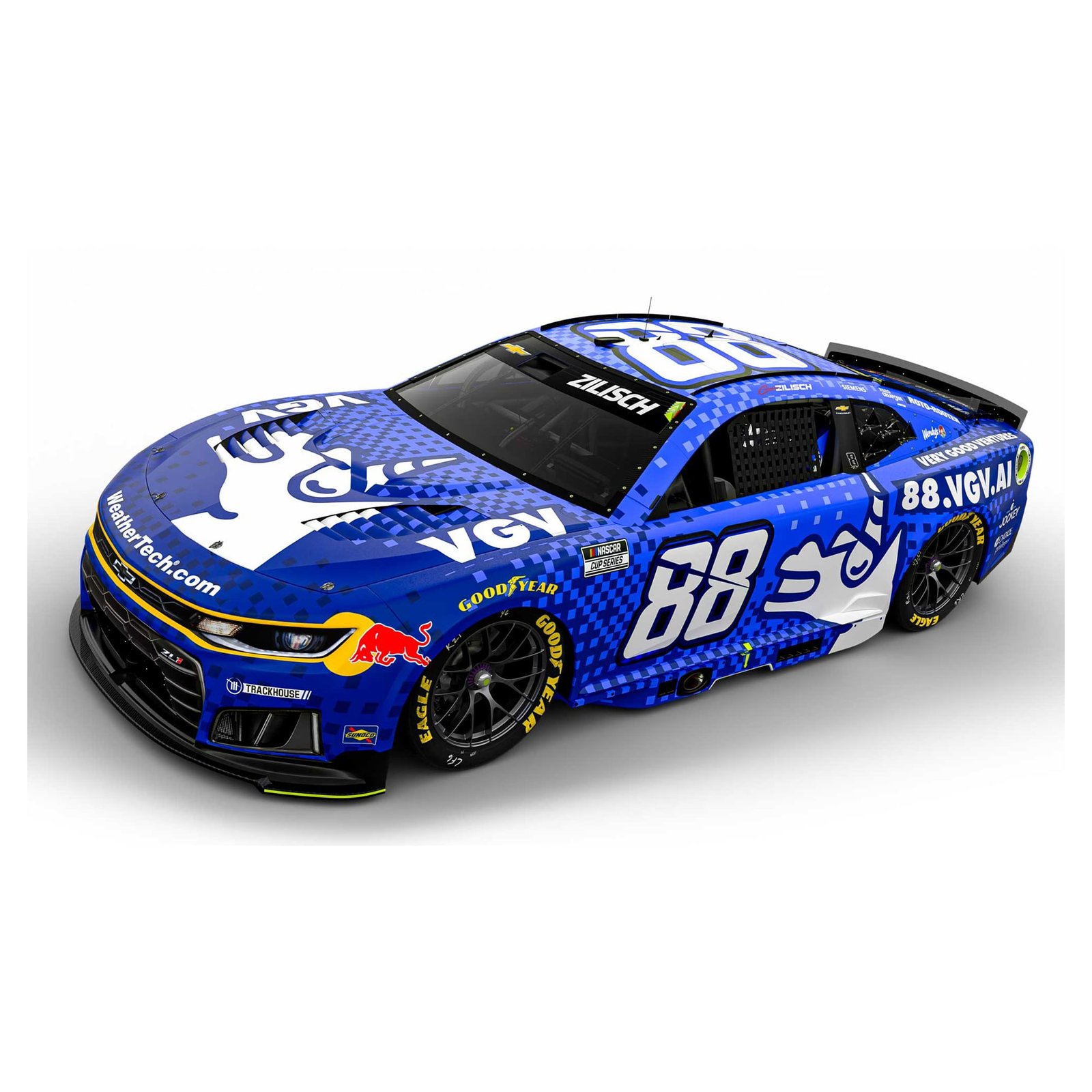 Action Racing Connor Zilisch 2026 #88 VGV.AI 1:24 Regular Paint Die-Cast Chevrolet Camaro ZL1