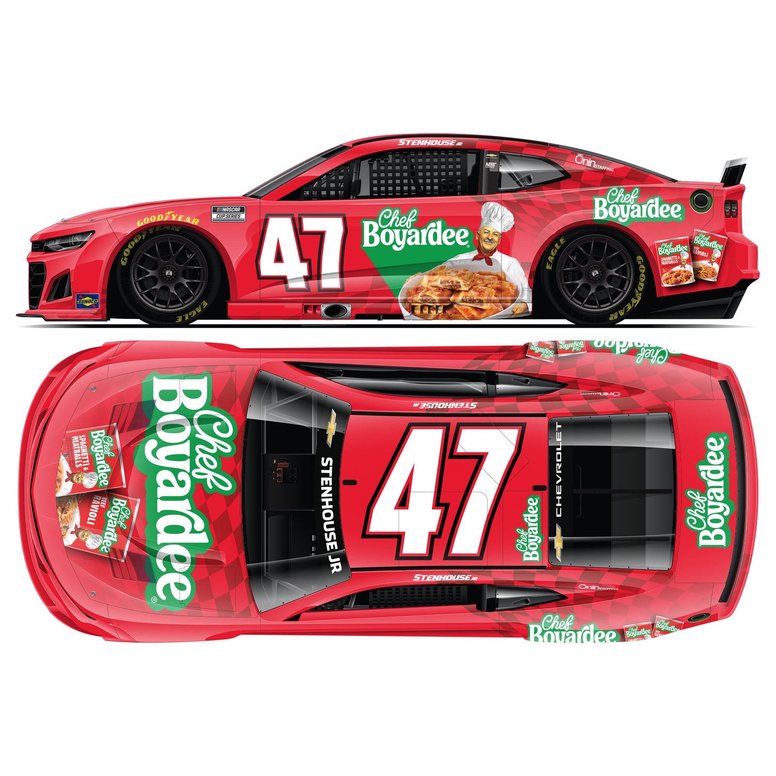 Action Racing Ricky Stenhouse Jr. 2026 #47 Chef Boyardee 1:64 Regular Paint Die-Cast Chevrolet Camaro ZL1