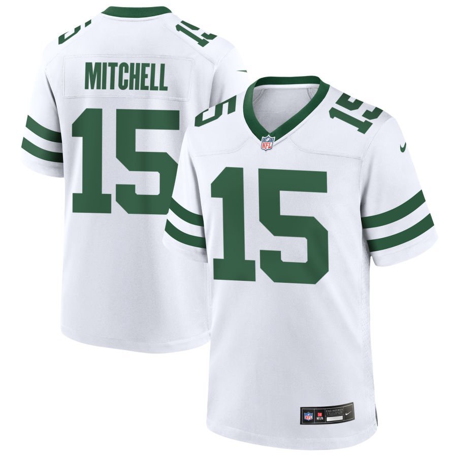 Adonai Mitchell Men’s Nike Legacy White New York Jets Custom Game Jersey Adonai Mitchell Men’s Nike Legacy White New York Jets Custom Game Jersey