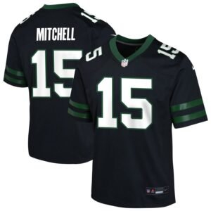 Adonai Mitchell Youth Nike Black New York Jets Alternate Custom Game Jersey Adonai Mitchell Youth Nike Black New York Jets Alternate Custom Game Jersey