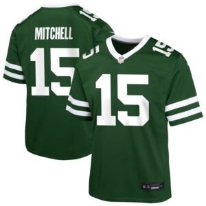 Adonai Mitchell Youth Nike Legacy Green New York Jets Custom Game Jersey Adonai Mitchell Youth Nike Legacy Green New York Jets Custom Game Jersey