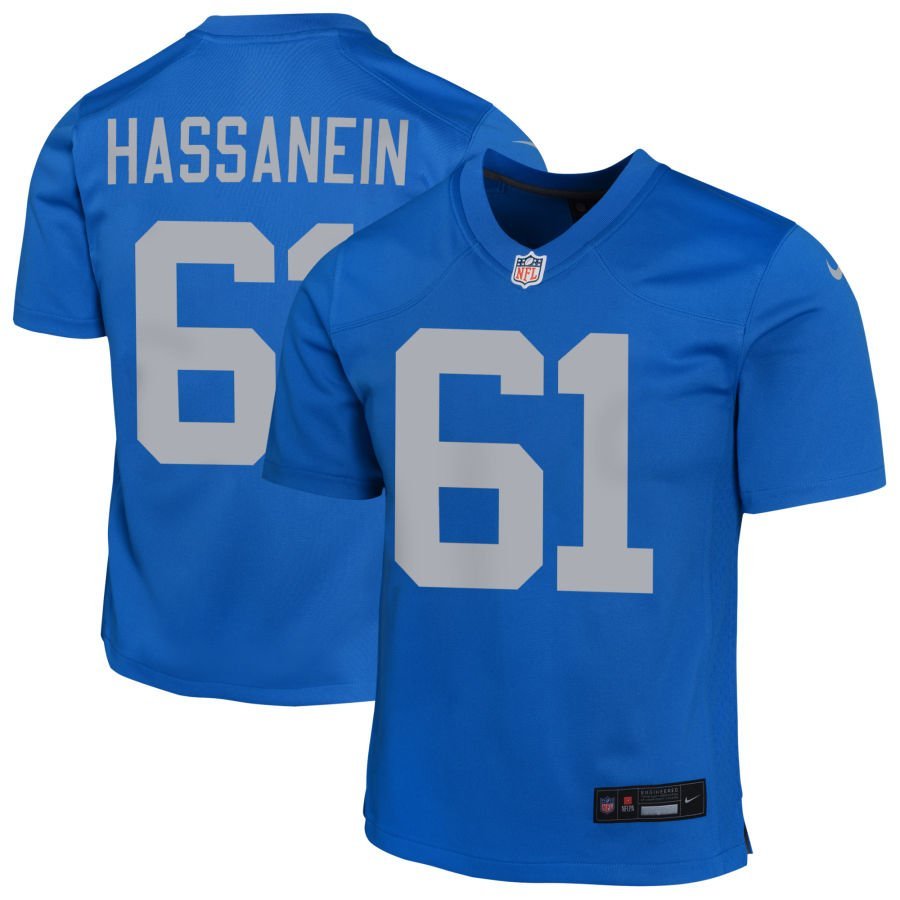 Ahmed Hassanein Youth Nike Blue Detroit Lions Alternate Custom Game Jersey Ahmed Hassanein Youth Nike Blue Detroit Lions Alternate Custom Game Jersey