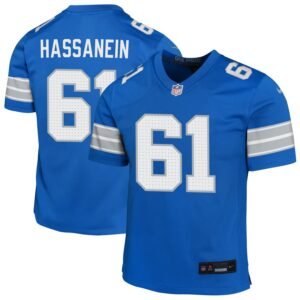 Ahmed Hassanein Youth Nike Blue Detroit Lions Custom Game Jersey Ahmed Hassanein Youth Nike Blue Detroit Lions Custom Game Jersey