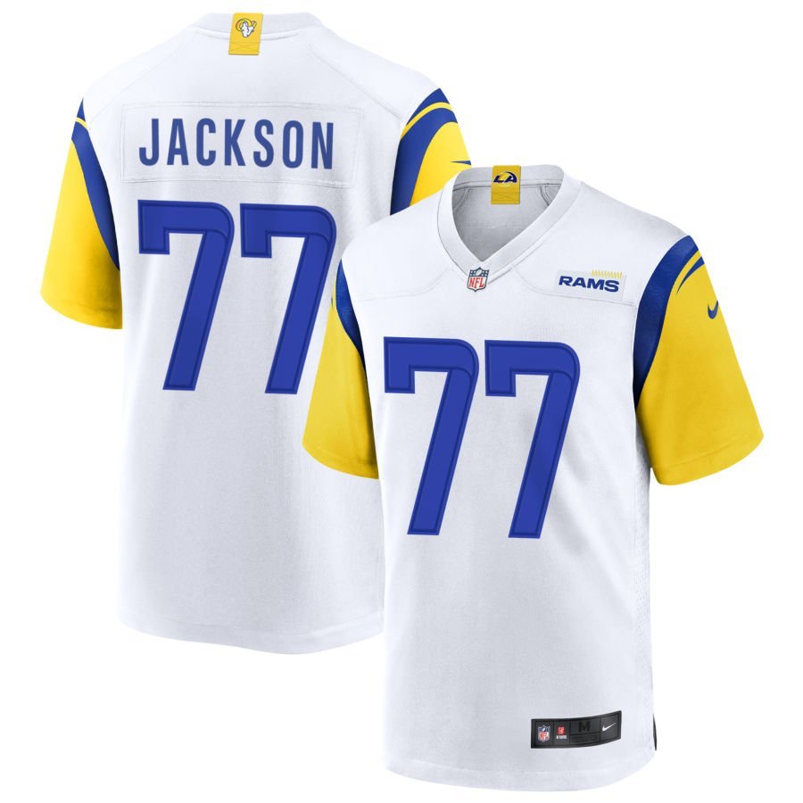 Alaric Jackson Men’s Nike White Los Angeles Rams Alternate Custom Jersey