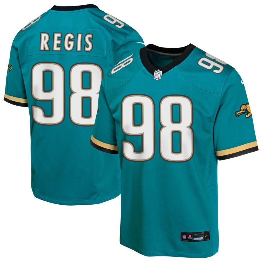 Albert Regis Youth Nike Teal Jacksonville Jaguars Prowler Throwback Custom Game Jersey