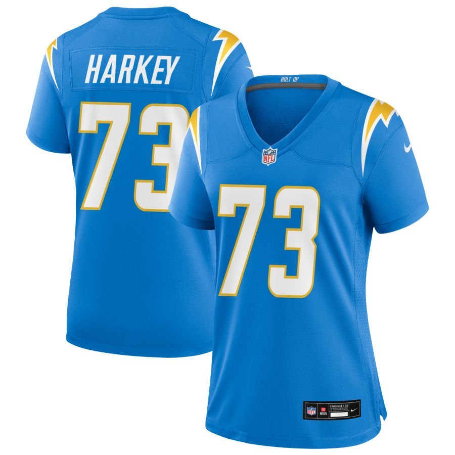 Alex Harkey Women’s Nike Powder Blue Los Angeles Chargers Custom Game Jersey