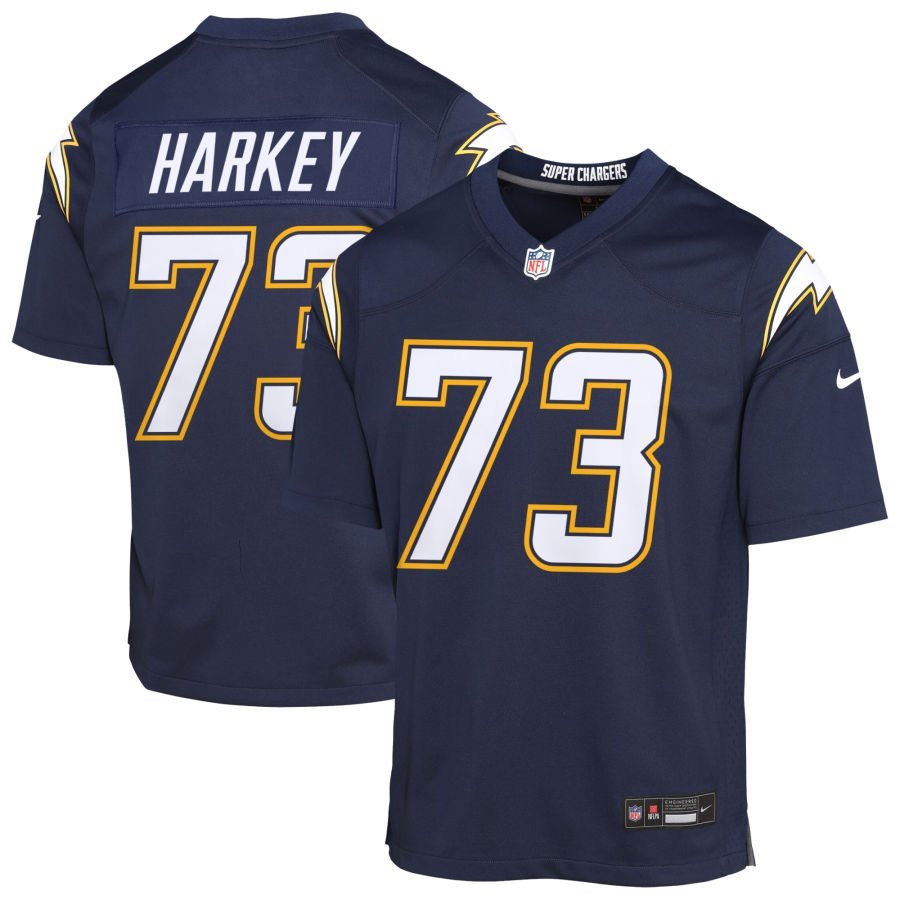 Alex Harkey Youth Nike Navy Los Angeles Chargers Alternate Super Chargers Game Custom Jersey
