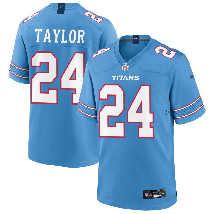 Alontae Taylor Youth Nike Blue Tennessee Titans Game Custom Jersey