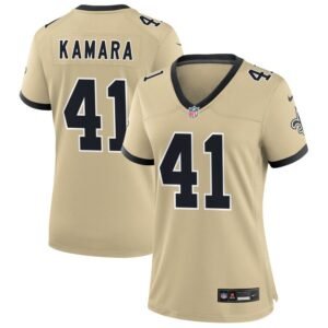 Alvin Kamara Women’s Nike Gold New Orleans Saints Gameday Golds Alternate Custom Game Jersey