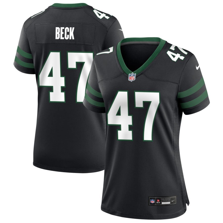 Andrew Beck Women’s Nike Legacy Black New York Jets Alternate Custom Game Jersey Andrew Beck Women’s Nike Legacy Black New York Jets Alternate Custom Game Jersey