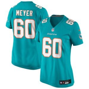 Andrew Meyer Women’s Nike Aqua Miami Dolphins Custom Game Jersey