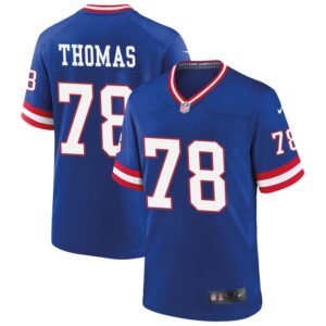 Andrew Thomas Men’s Nike Royal New York Giants Classic Custom Game Jersey