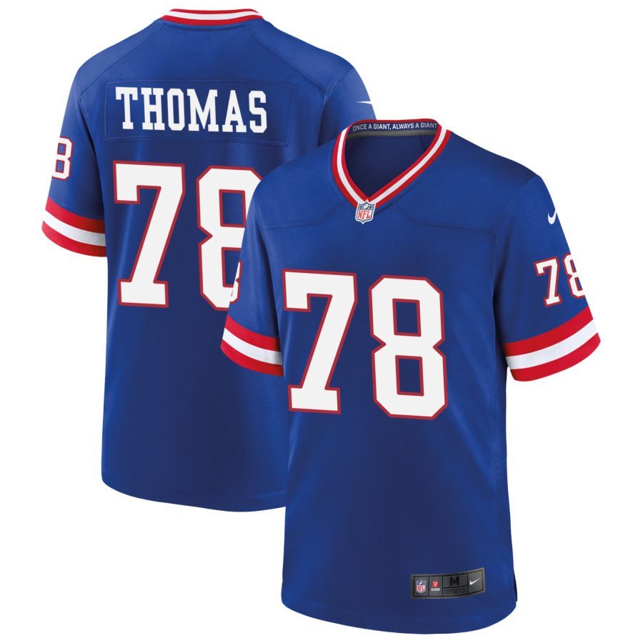 Andrew Thomas Men’s Nike Royal New York Giants Classic Custom Game Jersey Andrew Thomas Men’s Nike Royal New York Giants Classic Custom Game Jersey
