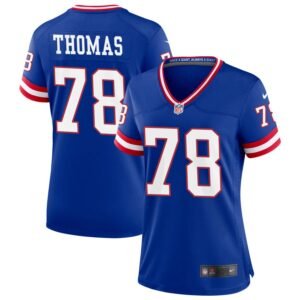 Andrew Thomas Women’s Nike Royal New York Giants Classic Custom Game Jersey