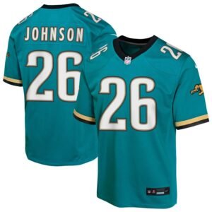 Antonio Johnson Youth Nike Teal Jacksonville Jaguars Prowler Throwback Custom Game Jersey Antonio Johnson Youth Nike Teal Jacksonville Jaguars Prowler Throwback Custom Game Jersey