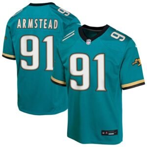 Arik Armstead Youth Nike Teal Jacksonville Jaguars Prowler Throwback Custom Game Jersey Arik Armstead Youth Nike Teal Jacksonville Jaguars Prowler Throwback Custom Game Jersey