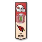 Arizona Cardinals 6” x 19” 3D StadiumView Banner