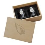 Arizona Cardinals Two-Piece Rocks Glass Set with Collector’s Box