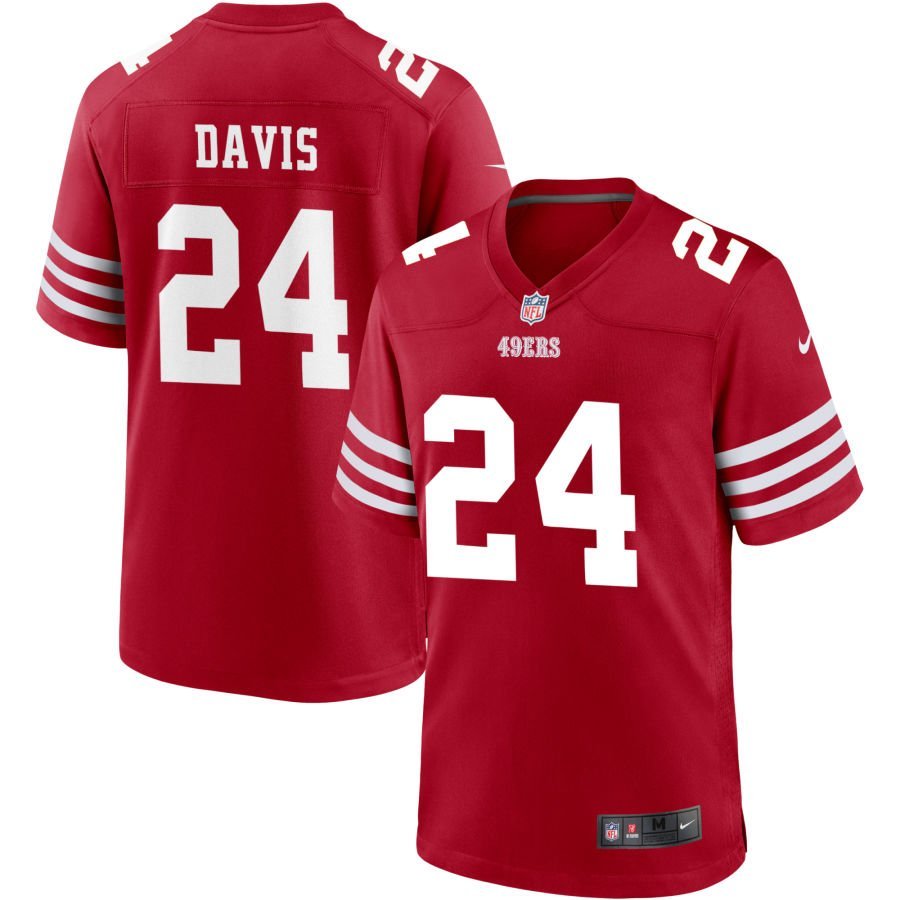 Ashtyn Davis Men’s Nike Scarlet San Francisco 49ers Custom Jersey