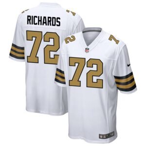 Asim Richards Men’s Nike White New Orleans Saints Alternate Custom Game Jersey