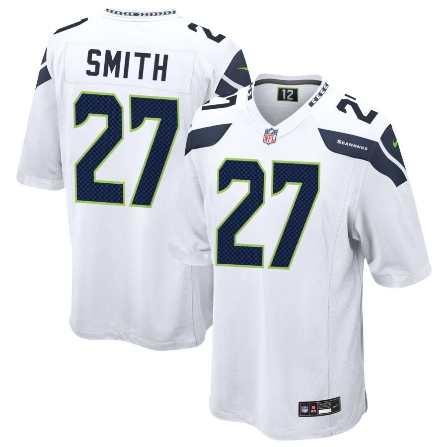 Avery Smith Men’s Nike White Seattle Seahawks Custom Game Jersey