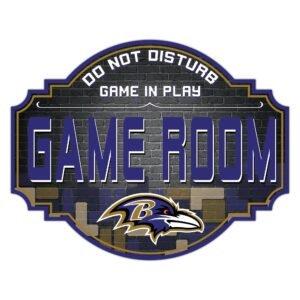 Baltimore Ravens 12” Game Room Tavern Sign Baltimore Ravens 12” Game Room Tavern Sign