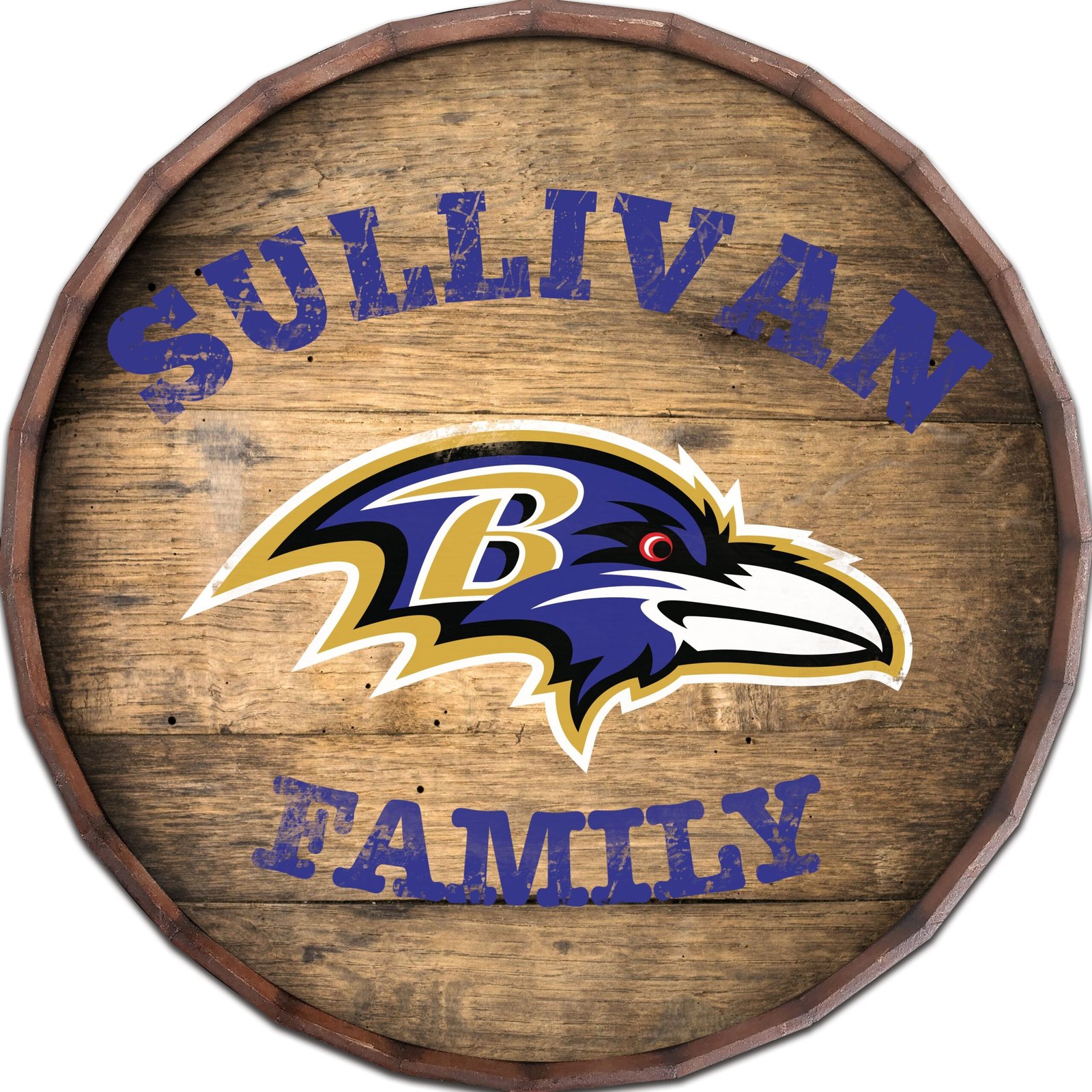 Baltimore Ravens 24″ Personalized Barrel Top