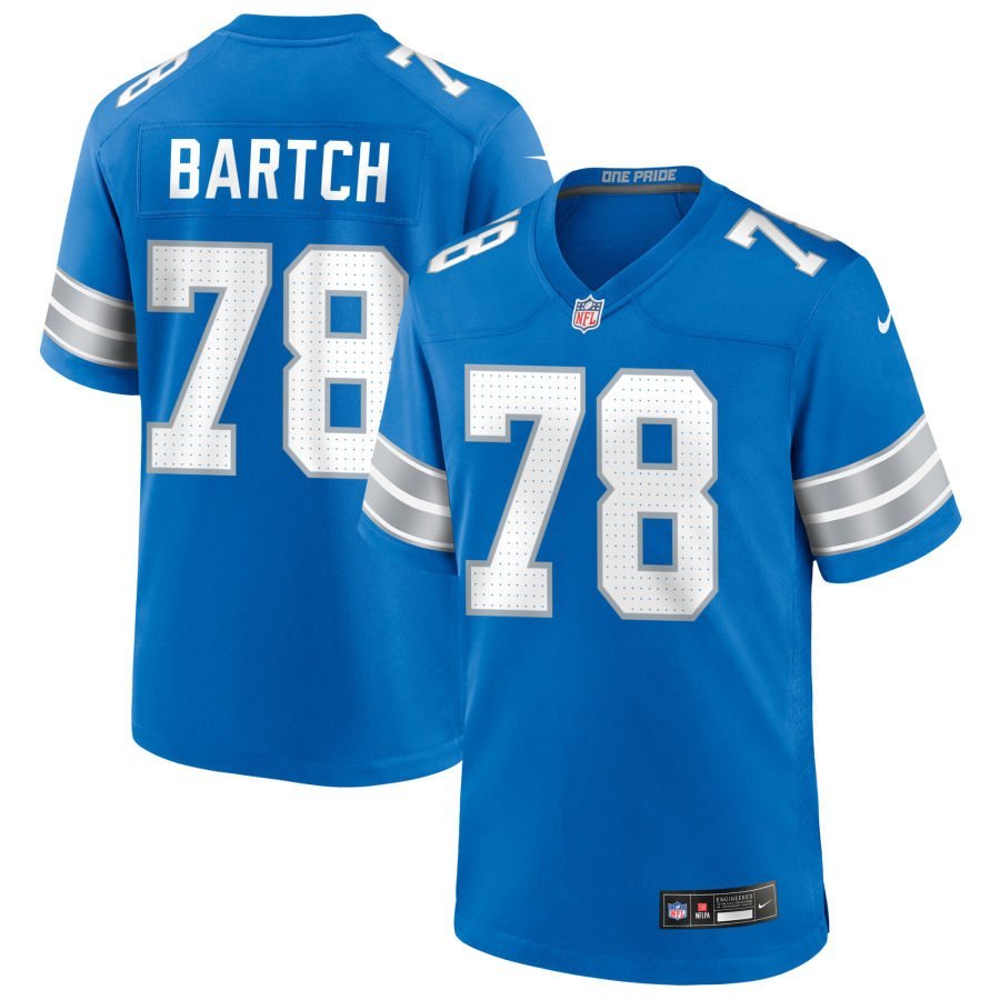 Ben Bartch Men’s Nike Blue Detroit Lions Custom Game Jersey