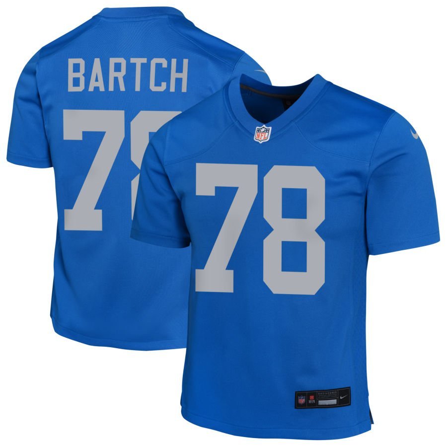 Ben Bartch Youth Nike Blue Detroit Lions Alternate Custom Game Jersey Ben Bartch Youth Nike Blue Detroit Lions Alternate Custom Game Jersey