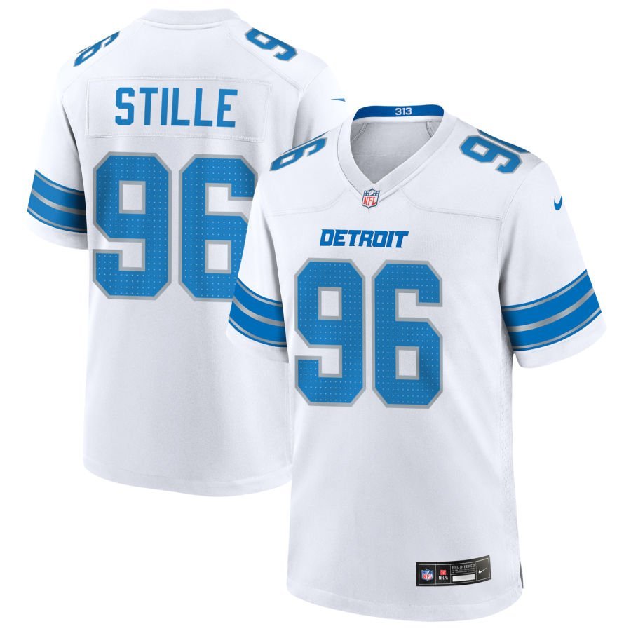 Ben Stille Men’s Nike White Detroit Lions Custom Game Jersey Ben Stille Men’s Nike White Detroit Lions Custom Game Jersey