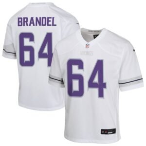 Blake Brandel Youth Nike White Minnesota Vikings Alternate Custom Game Jersey