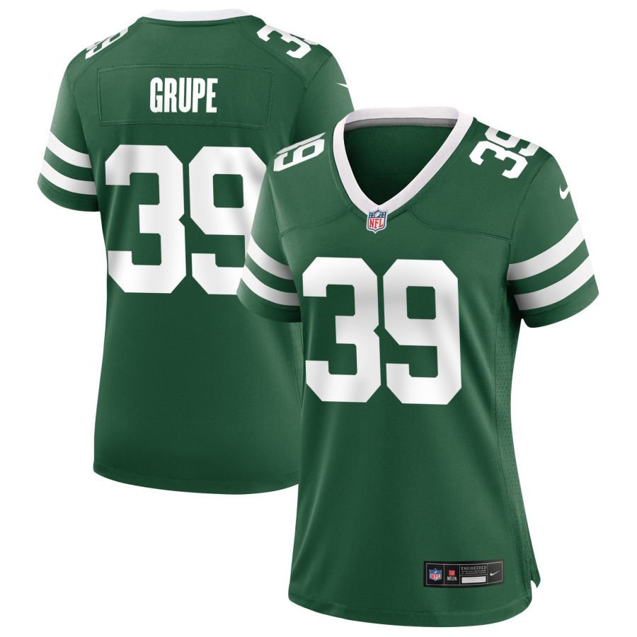 Blake Grupe Women’s Nike Legacy Green New York Jets Custom Game Jersey
