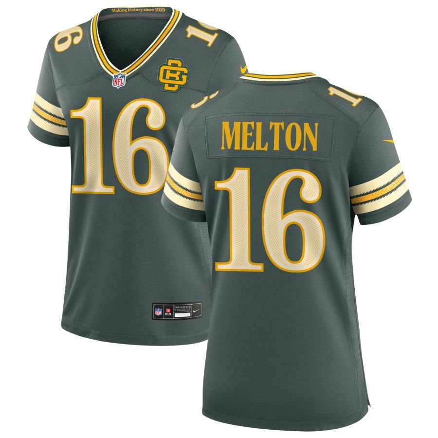 Bo Melton Women’s Nike Green Green Bay Packers 2026 Rivalries Collection Game Custom Jersey Bo Melton Women’s Nike Green Green Bay Packers 2026 Rivalries Collection Game Custom Jersey