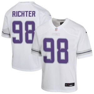 Bo Richter Youth Nike White Minnesota Vikings Alternate Custom Game Jersey Bo Richter Youth Nike White Minnesota Vikings Alternate Custom Game Jersey