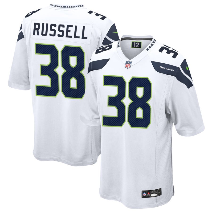 Brady Russell Men’s Nike White Seattle Seahawks Custom Game Jersey