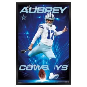 Brandon Aubrey Dallas Cowboys 23″ x 34″ Framed Poster Brandon Aubrey Dallas Cowboys 23″ x 34″ Framed Poster