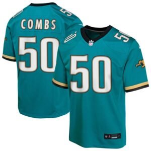 Branson Combs Youth Nike Teal Jacksonville Jaguars Prowler Throwback Custom Game Jersey Branson Combs Youth Nike Teal Jacksonville Jaguars Prowler Throwback Custom Game Jersey