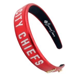 Brianna Cannon Kansas City Chiefs Thin Embroidered Headband Brianna Cannon Kansas City Chiefs Thin Embroidered Headband