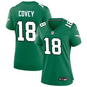 Britain Covey Women’s Nike Kelly Green Philadelphia Eagles Alternate Custom Game Jersey
