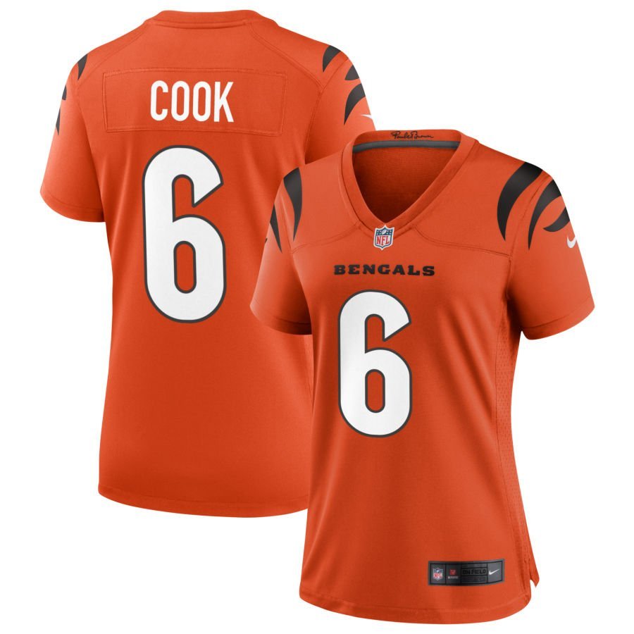 Bryan Cook Women’s Nike Orange Cincinnati Bengals Alternate Game Custom Jersey