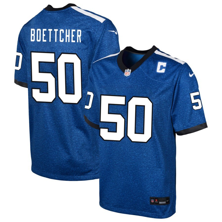 Bryce Boettcher Youth Nike Blue Indianapolis Colts Indiana Nights Alternate Custom Game Jersey