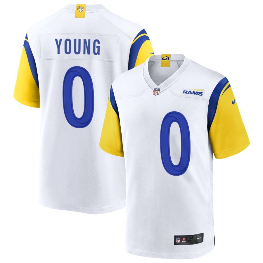 Byron Young Men’s Nike White Los Angeles Rams Alternate Custom Jersey
