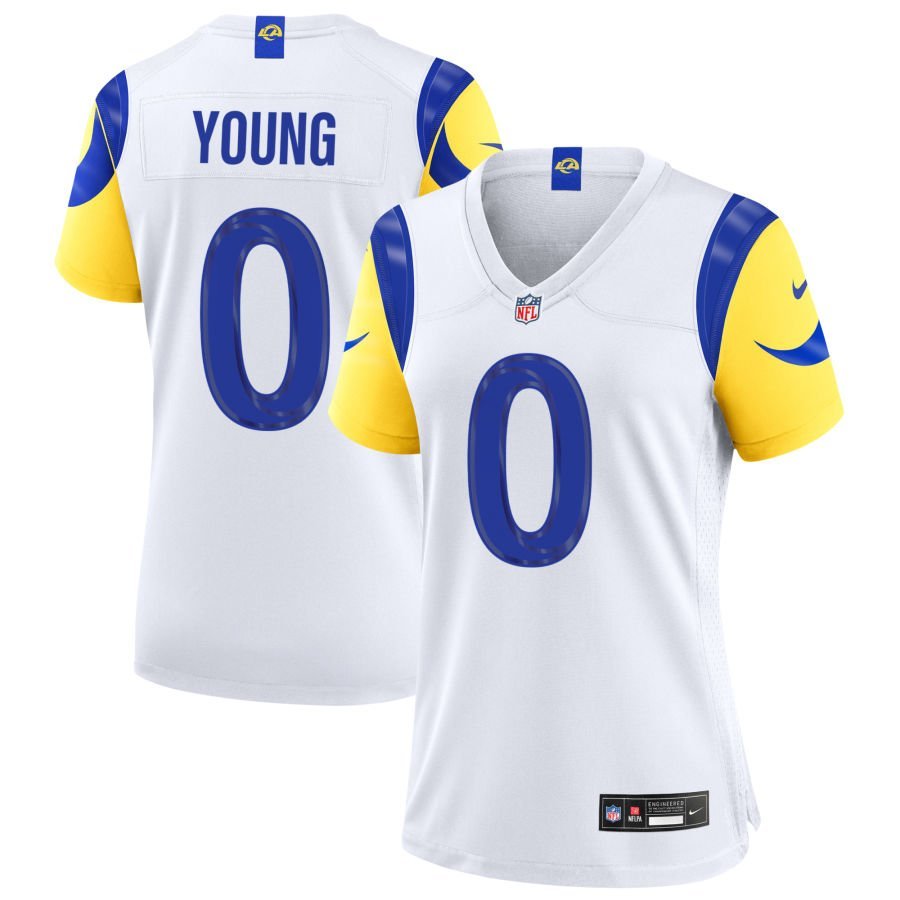 Byron Young Women’s Nike White Los Angeles Rams Custom Game Jersey