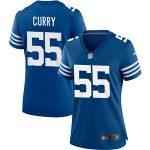 Caden Curry Women’s Nike Royal Indianapolis Colts Alternate Custom Jersey Caden Curry Women’s Nike Royal Indianapolis Colts Alternate Custom Jersey