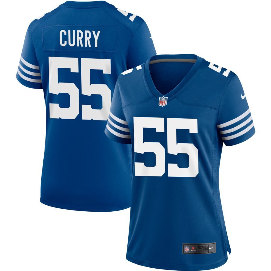 Caden Curry Women’s Nike Royal Indianapolis Colts Alternate Custom Jersey